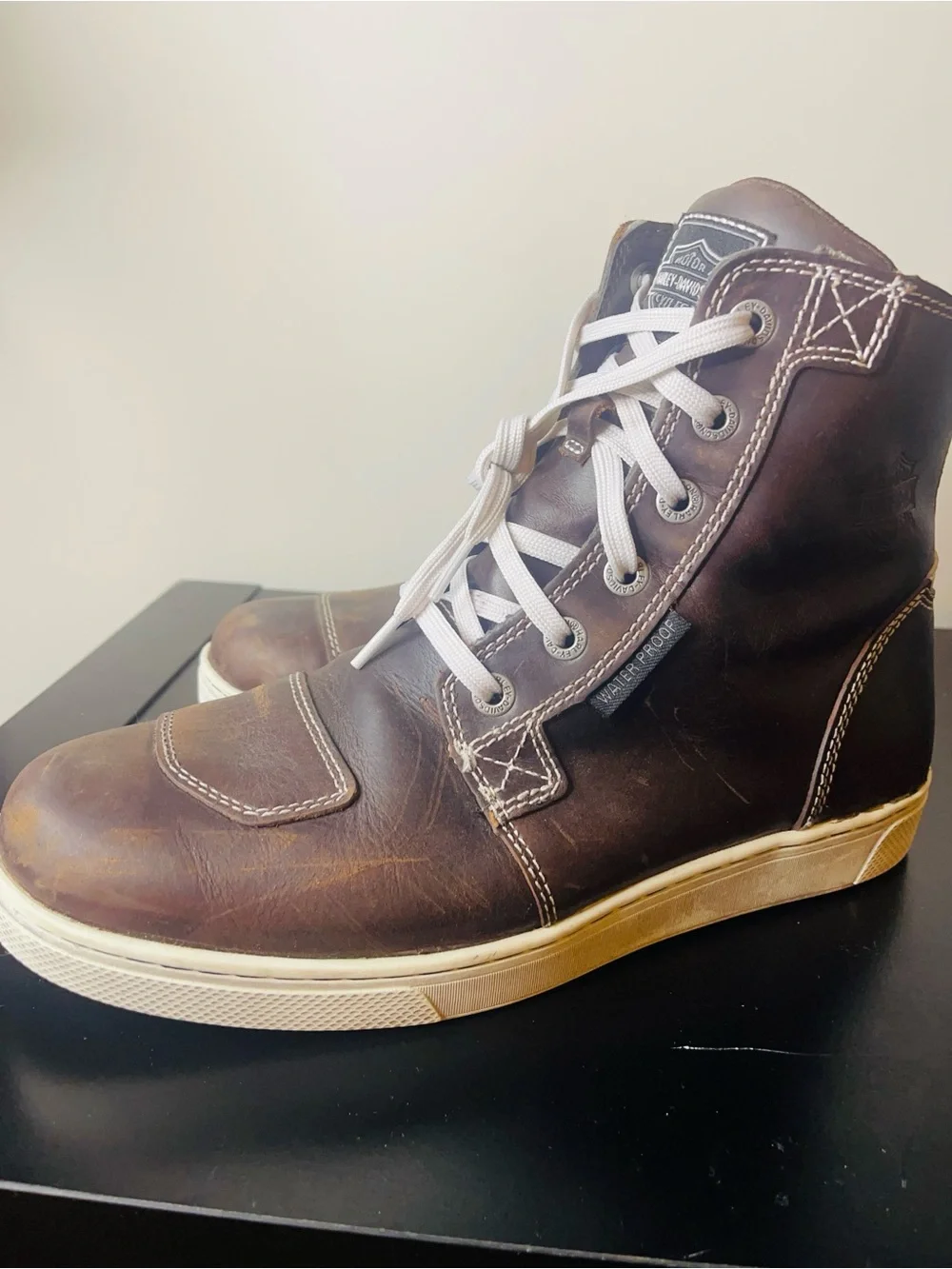 Harley-Davidson | Men's Sz 9 Brown Leather Lace-Up Boots